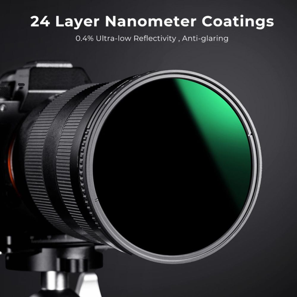 Filtre ND variable K&F Concept ND8-2000 super fin - 82mm
