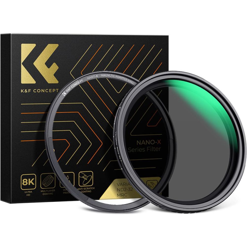 Filtre ND variable K&F Concept ND2-ND32 Nano X - 82mm