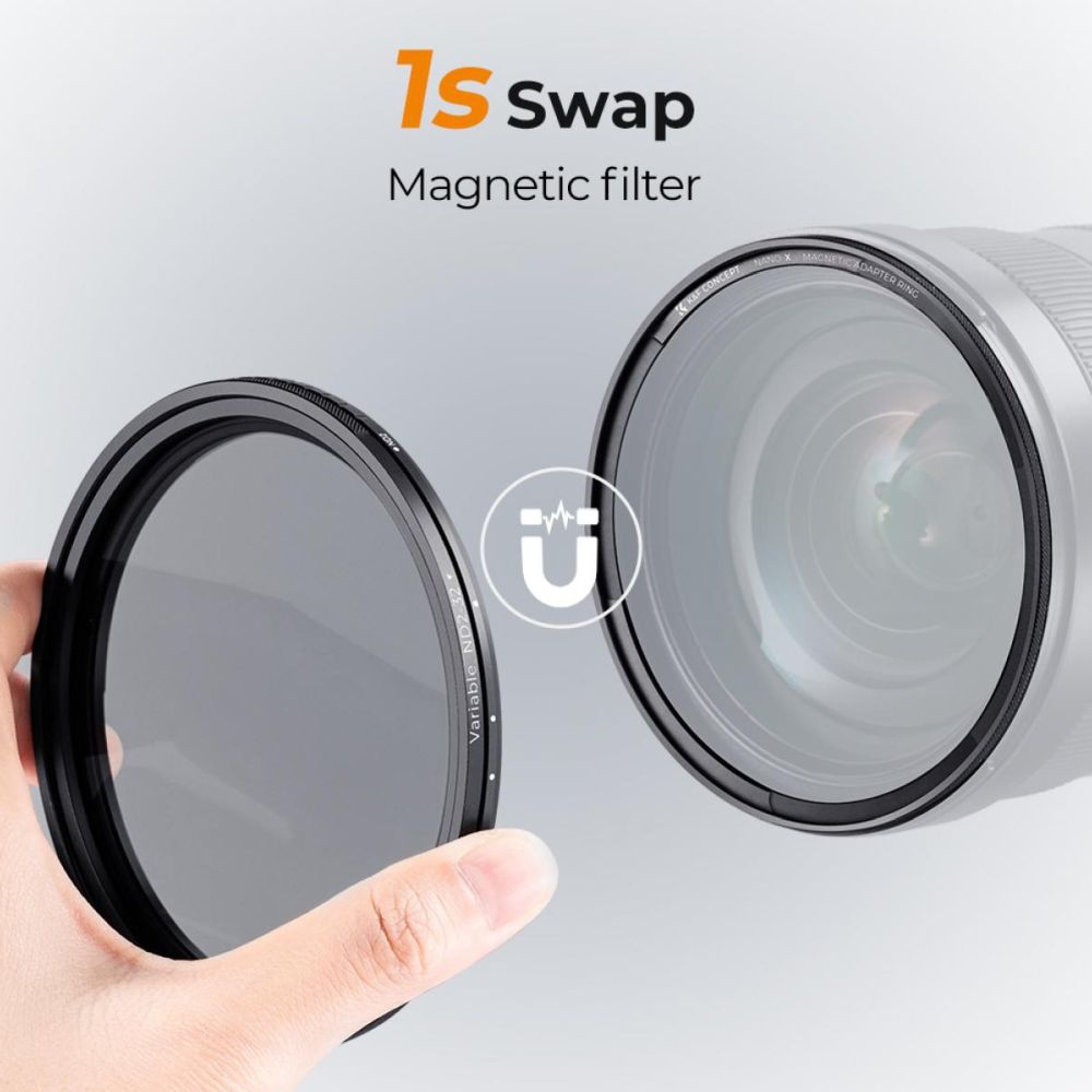 Filtre ND variable K&F Concept ND2-ND32 Nano X - 82mm