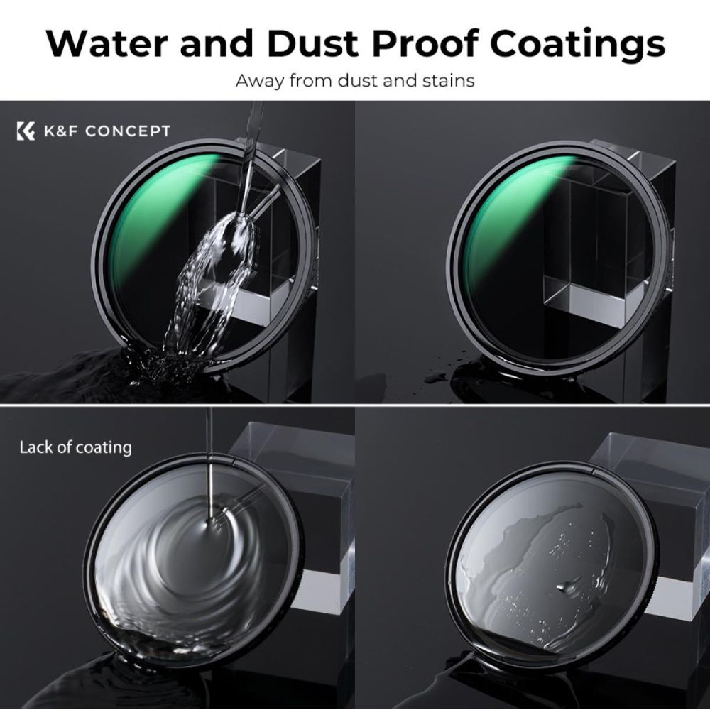 Filtre ND variable K&F Concept ND2-ND32 Nano X - 82mm