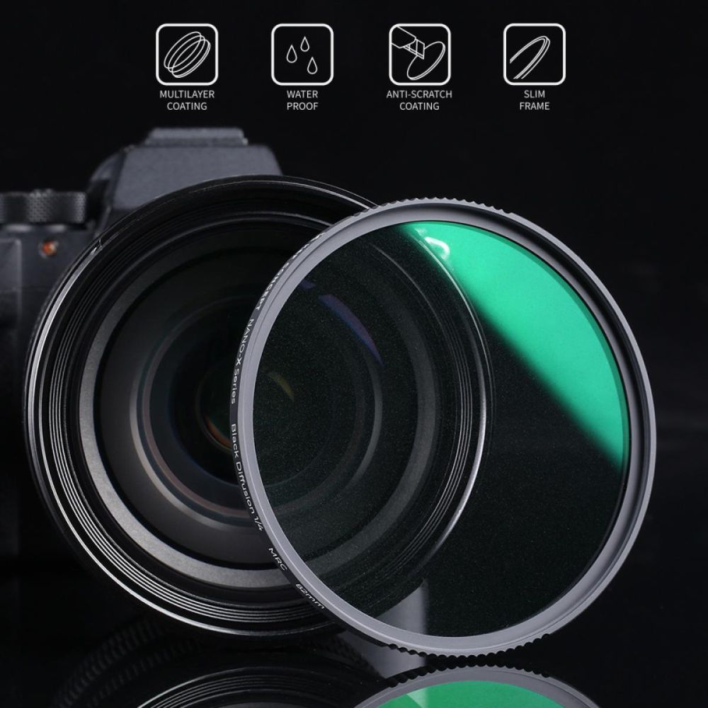 Filtre à brume noire K&F Concept 1/4 Nano X - 52mm