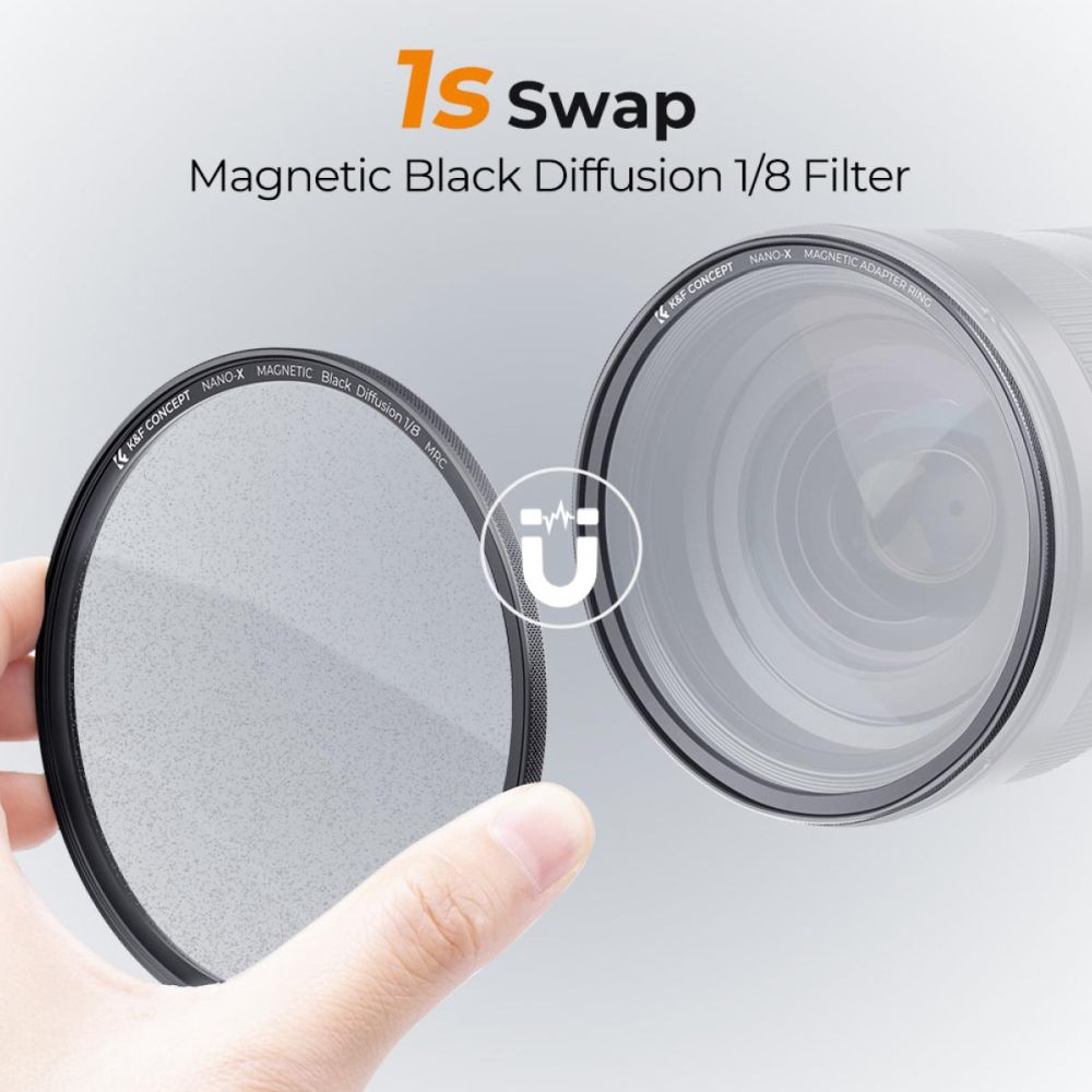 K&F Concept Filtre Magnétique 1/8 Black Mist Nano X - 62mm