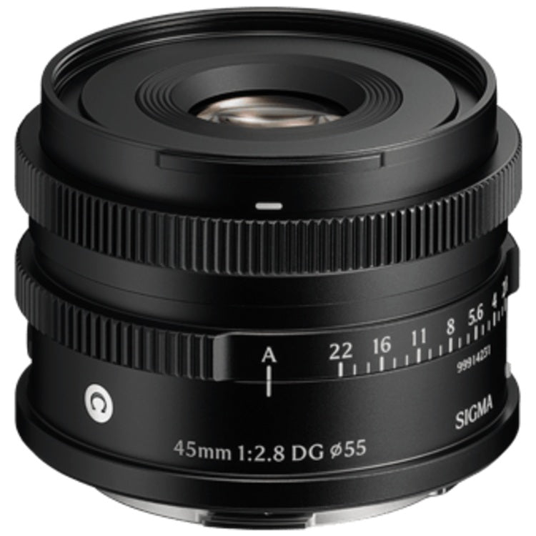 Boîtier Panasonic Lumix S9 noir de jais + objectif Sigma 45mm f/2,8 DG contemporain à monture L - noir