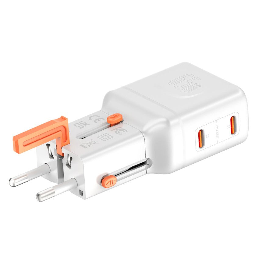 Chargeur secteur 4smarts PDPlug Slim Dual 65W GaN 2C