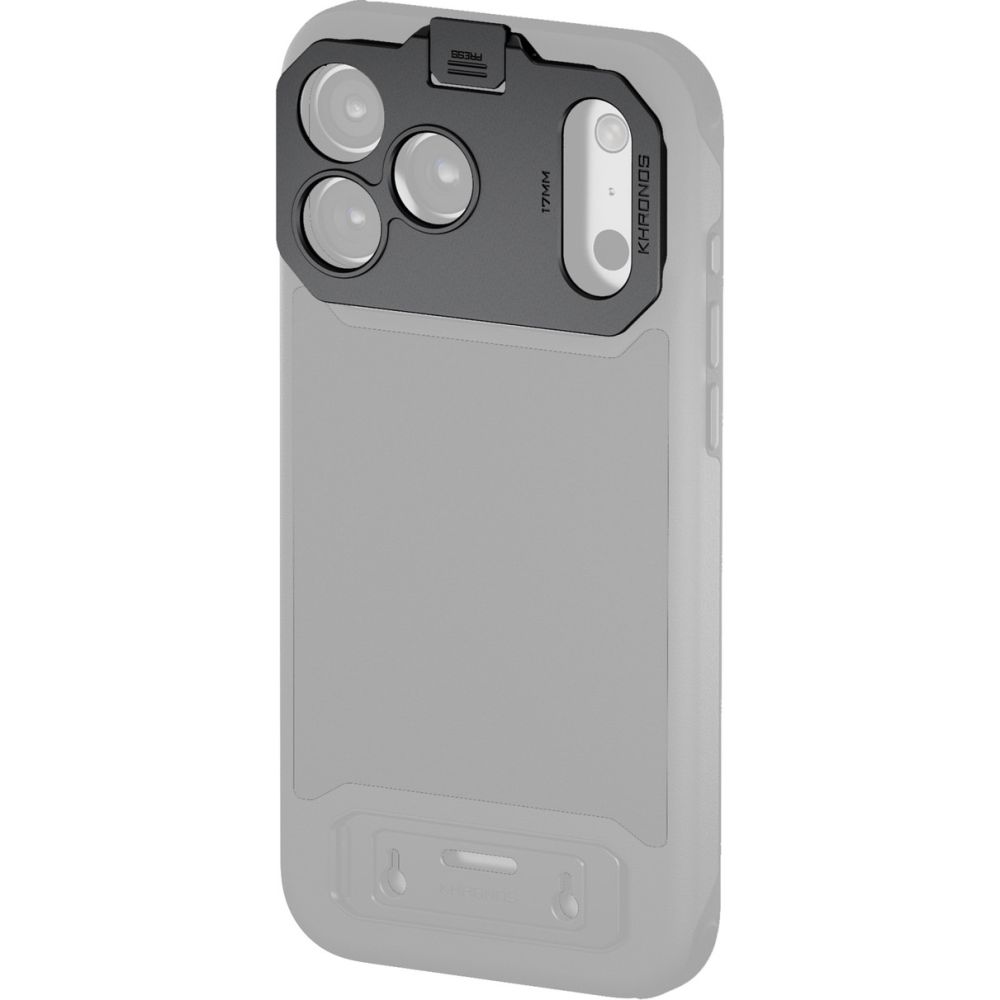 Adaptateur d'objectif fileté Tilta Khronos 17mm pour iPhone 17 Pro Max – Gris sidéral
