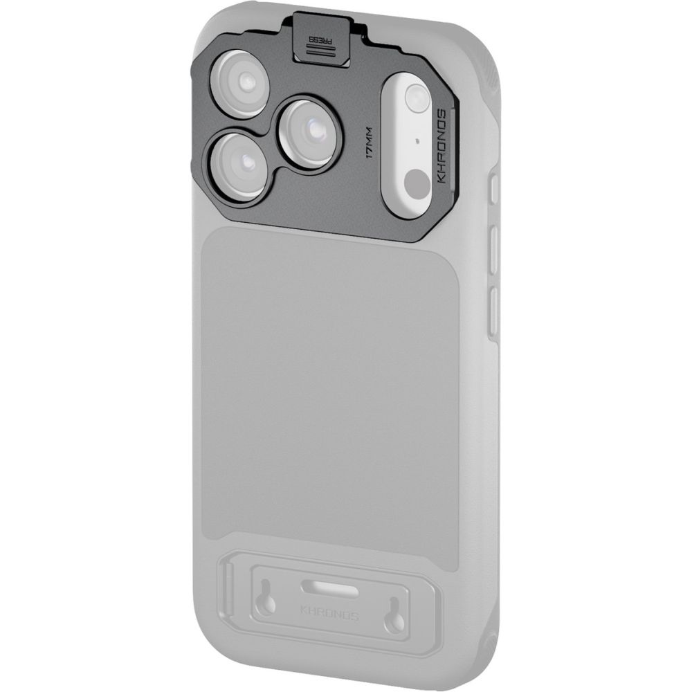 Adaptateur d'objectif fileté Tilta Khronos 17mm pour iPhone 17 Pro - Gris sidéral