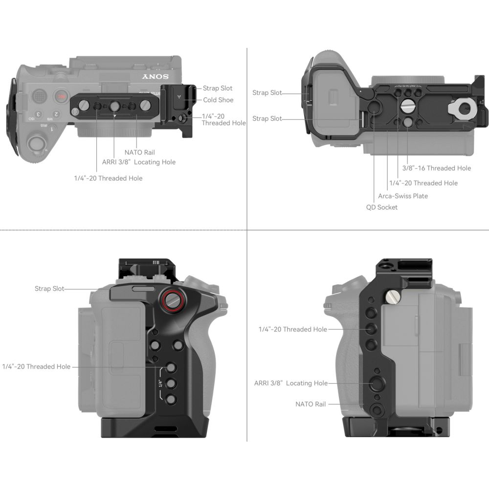 Cage SmallRig 4183B pour Sony FX30 / FX3