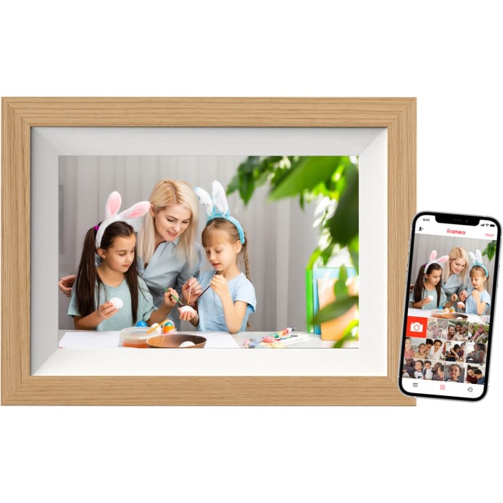 Braun DigiFrame 10W WiFi Hêtre et Blanc