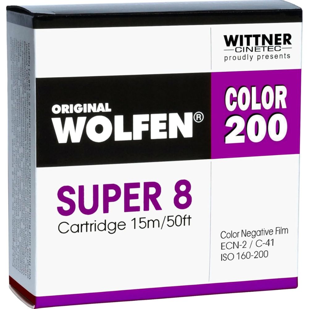 Téléchargement du scan Wolfen Color 200 Super 8, ISO 250-400 avec développement 2K
