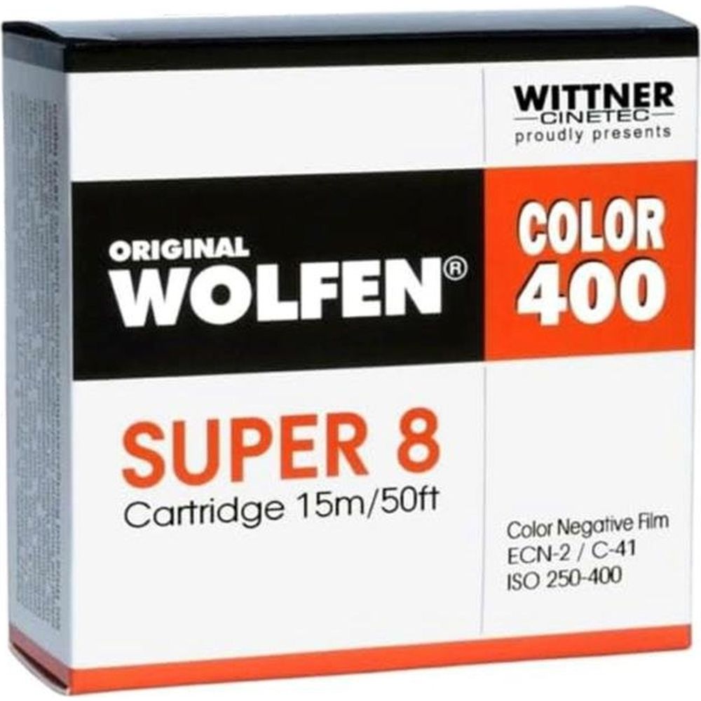 Téléchargement du scan Wolfen Color 400 Super 8, ISO 250-400 avec développement 2K