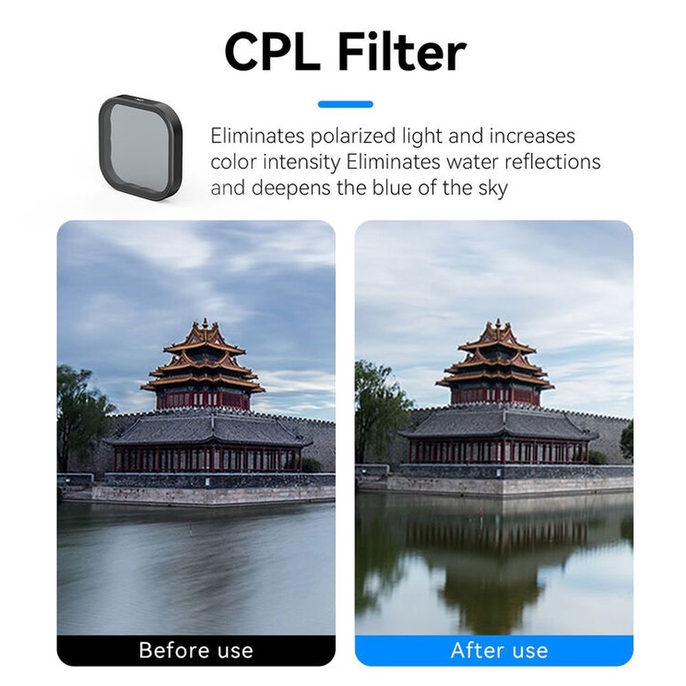 Telesin Filtre CPL pour GoPro Hero 13