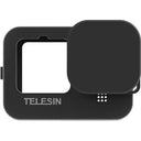 Telesin Étui de protection en silicone avec cache-objectif pour GoPro 13 - Noir