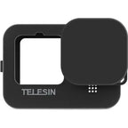 Telesin Étui de protection en silicone avec cache-objectif pour GoPro 13 - Noir