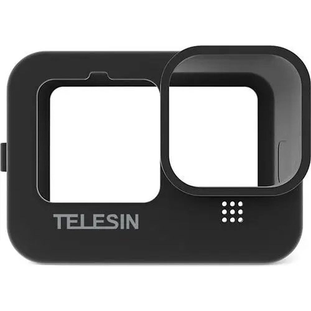 Telesin Étui de protection en silicone avec cache-objectif pour GoPro 13 - Noir