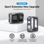 Telesin Metal Housing GoPro Hero 13 (Magnetic Charging)