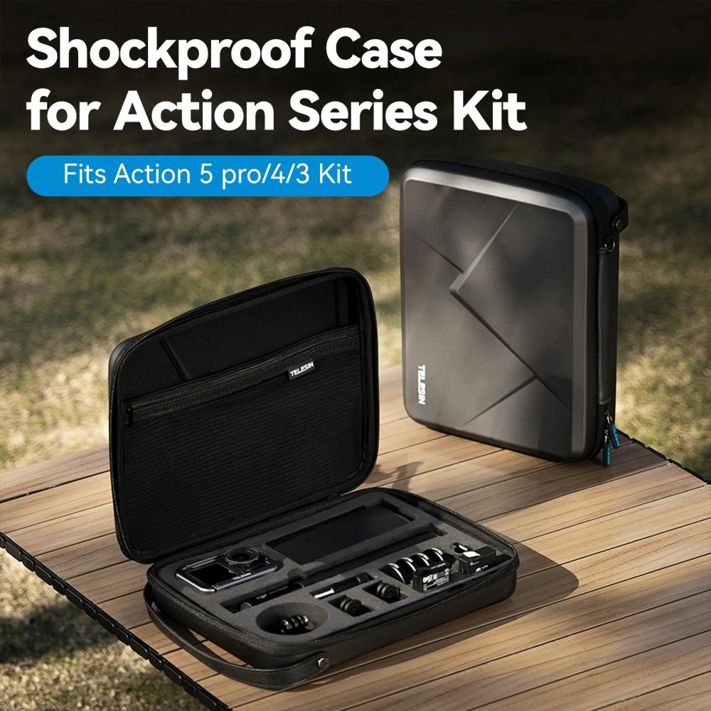 Telesin Storage Case Large for DJI Osmo Action 3/4/5 Pro