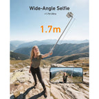 Telesin Auto-Open Selfie stick 1.8m with Bluetooth Remote
