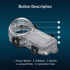 Telesin Invisible Dive Case for Insta360 X4