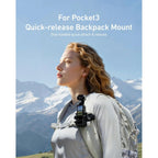 Support de Montage pour Sac à Dos Telesin pour DJI Pocket 3