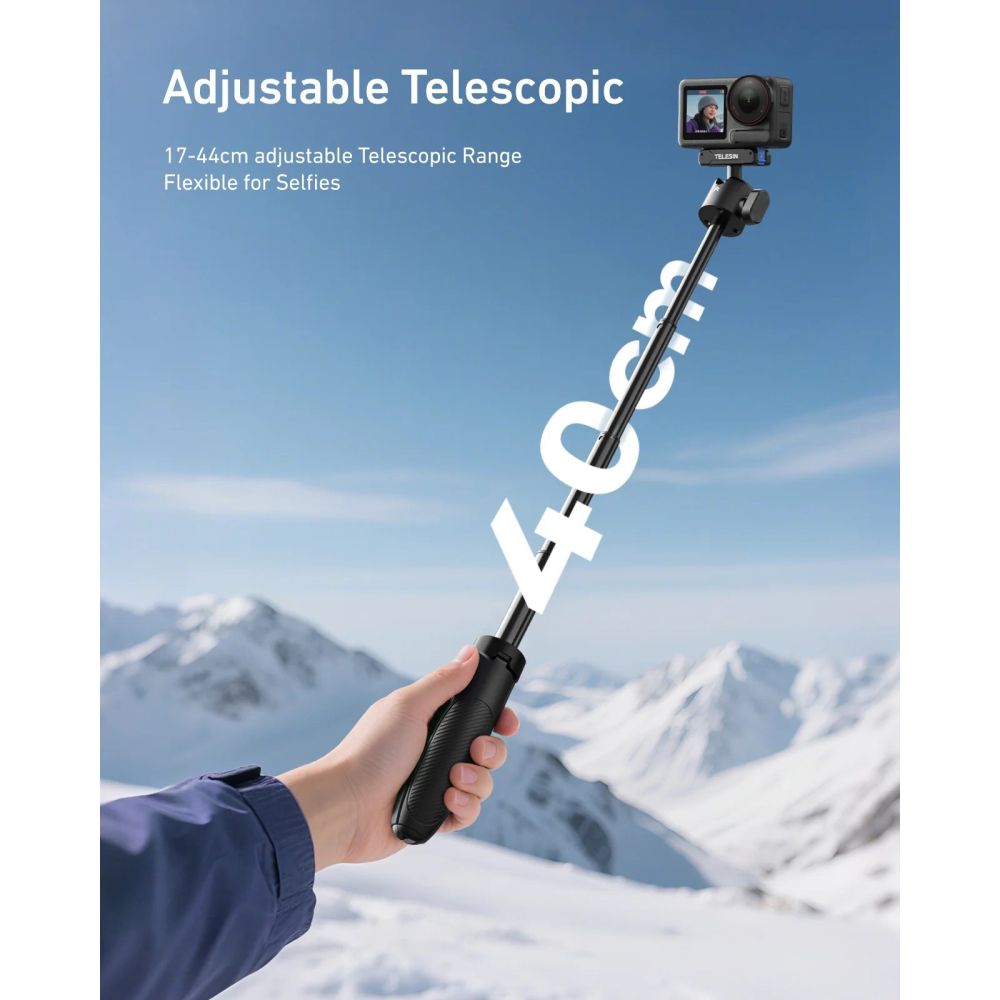 Perche à selfie à dégagement rapide Telesin pour DJI Osmo Action et 360