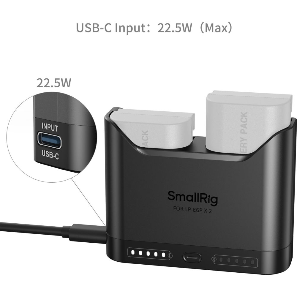 SmallRig 5490 Camera Battery Charger for LP-E6P