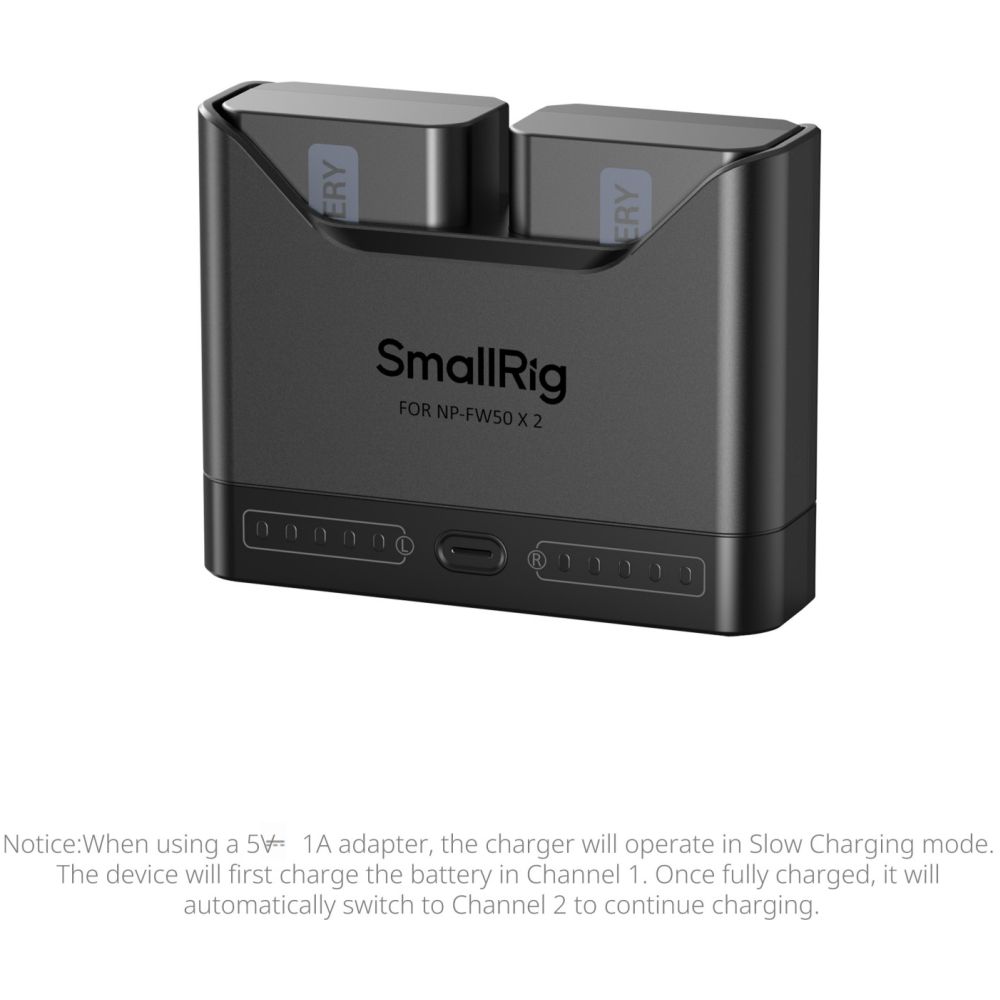 SmallRig 5493 Camera Battery Charger for NP-FW50