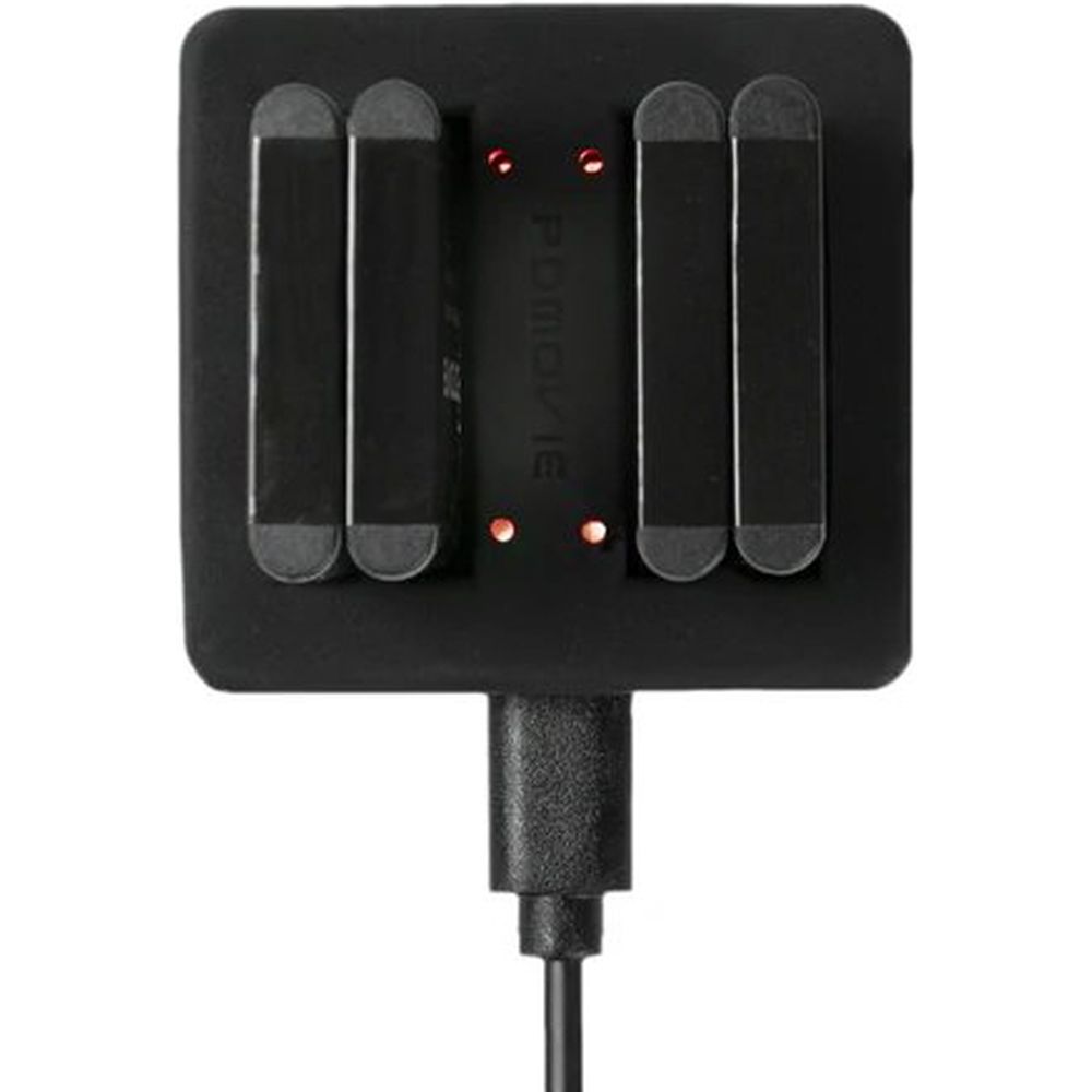 Chargeur de batterie PDMovie LI-42B à 4 positions + câble USB
