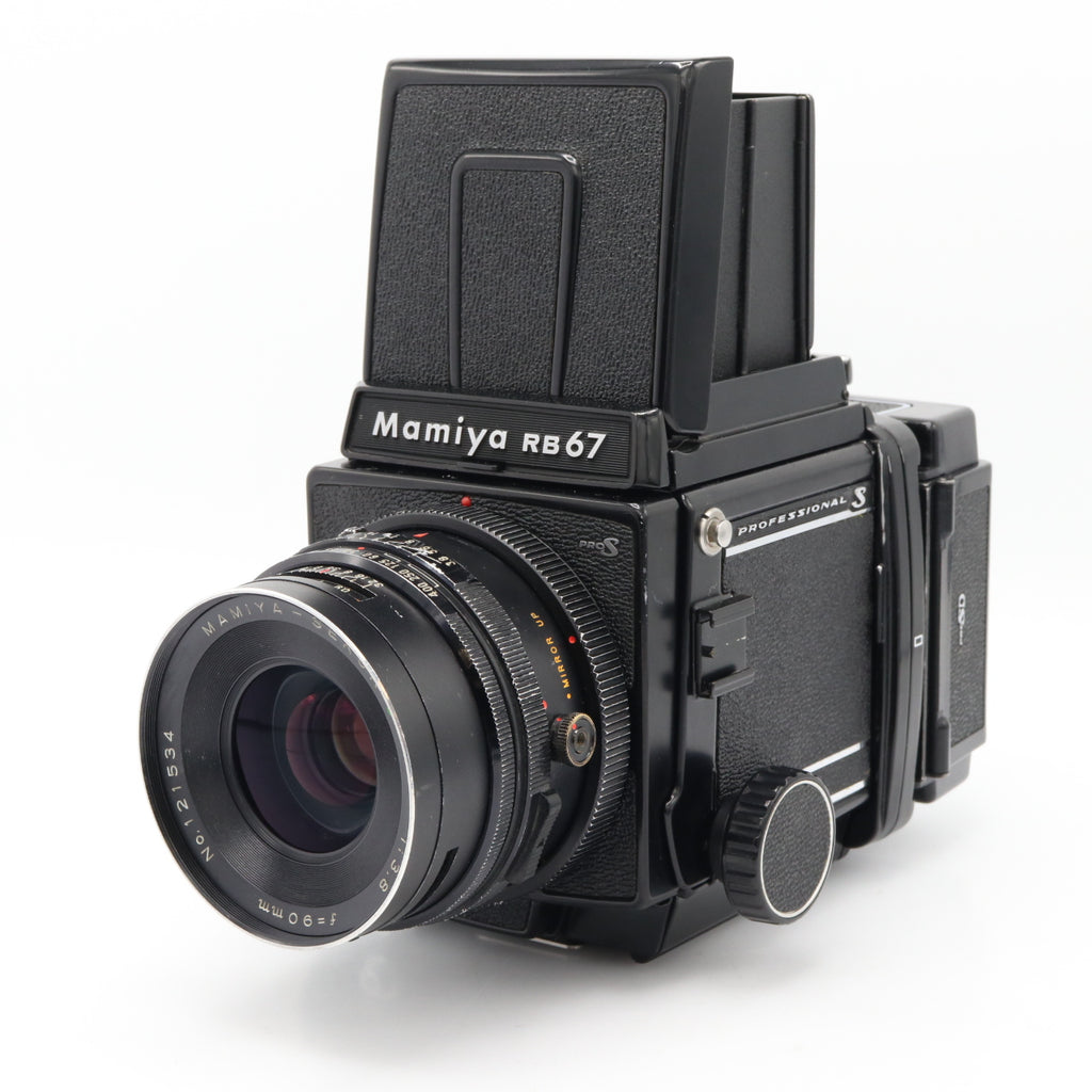 Mamiya RB67 Pro S + Mamiya Sekor C 90mm F/3.8 + 120 film back used