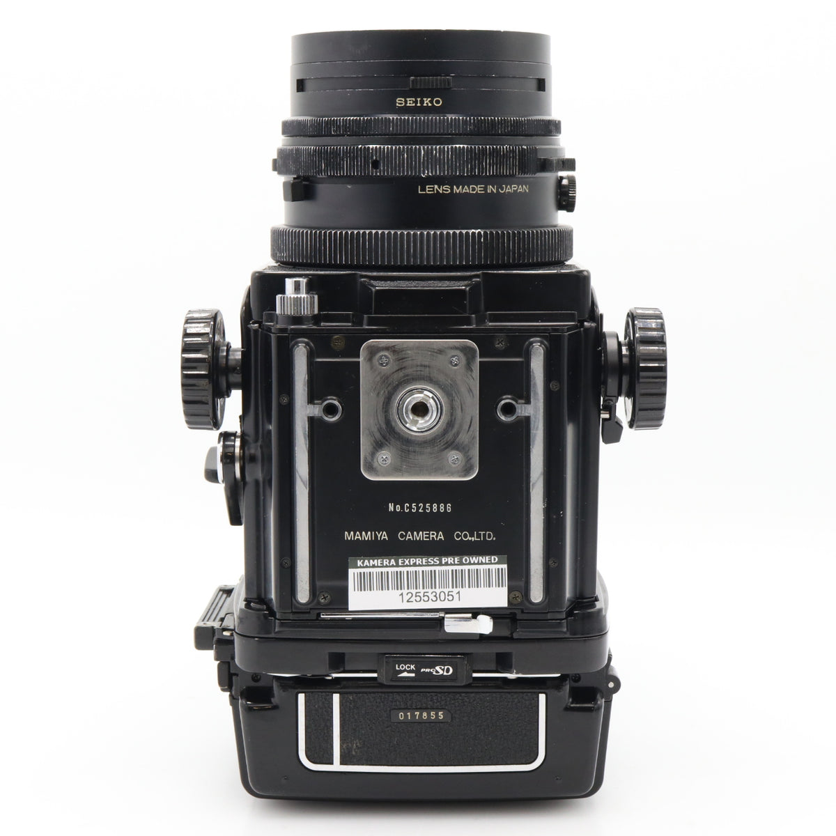 Mamiya RB67 Pro S + Mamiya Sekor C 90mm F/3.8 + 120 film back used