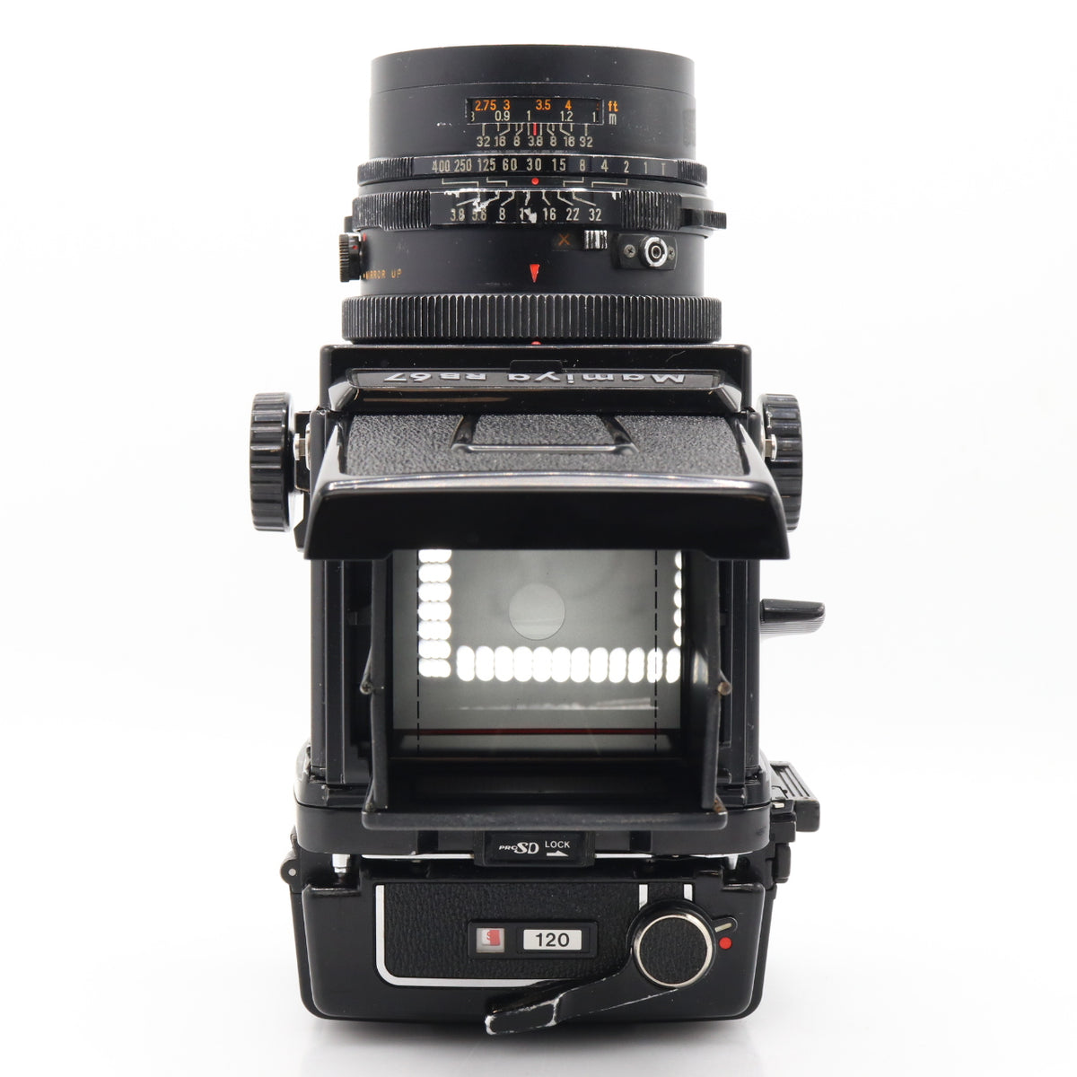 Mamiya RB67 Pro S + Mamiya Sekor C 90mm F/3.8 + 120 film back used