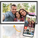 Pora&Co Digital photo frame black wood 15 inches