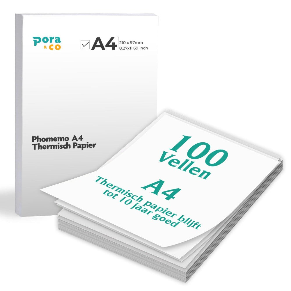 Pora&Co Phomemo Papier A4 100 Feuilles