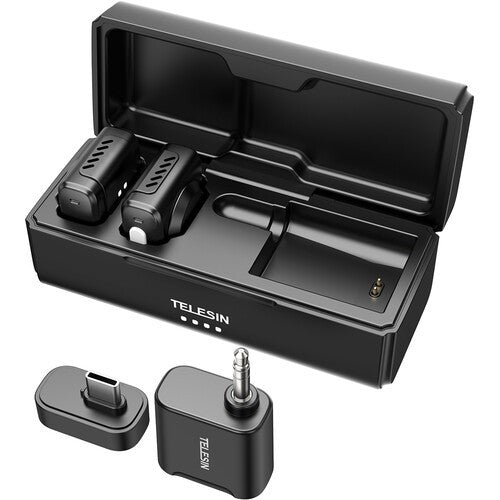 Ensemble Microphone sans Fil 2 en 1 Telesin avec 2 Émetteurs
