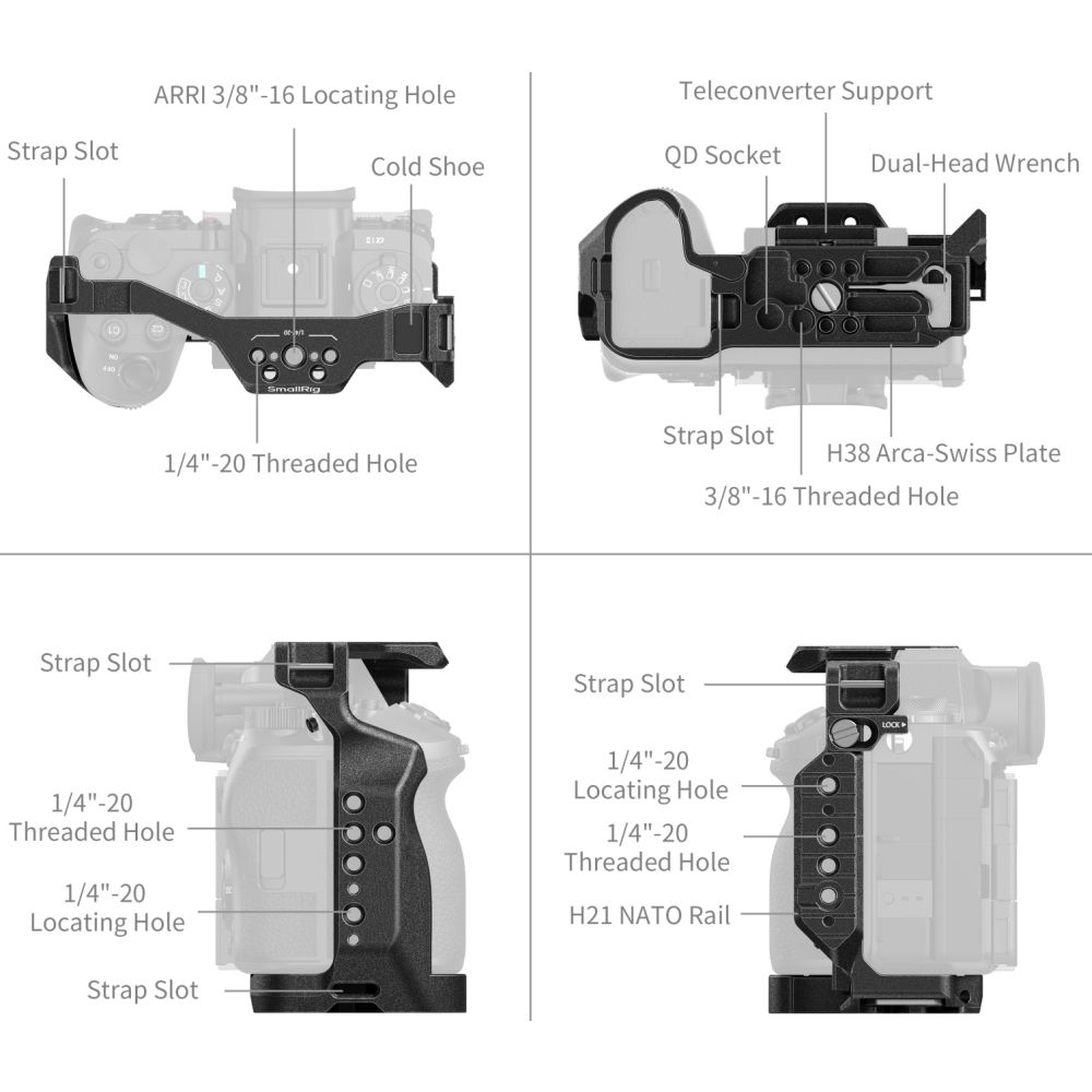 Cage SmallRig 5642 pour Sony Alpha 1 II / Alpha 9 III