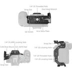 Cage demi-bac à dégagement rapide SmallRig 5953 « HawkLock » pour Canon EOS R6 Mark III / R6 Mark II / R5 Mark II