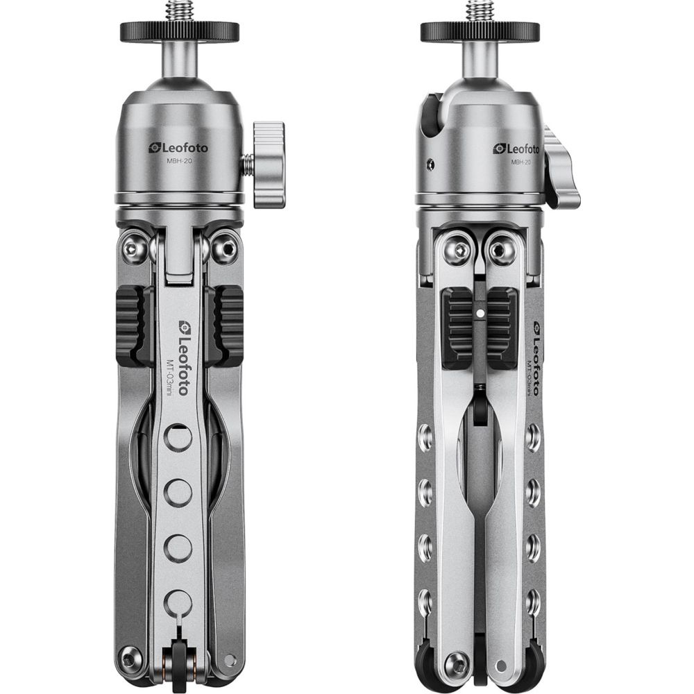 Trépied de Table Leofoto MT-03mini + rotule MBH-20 (argent)