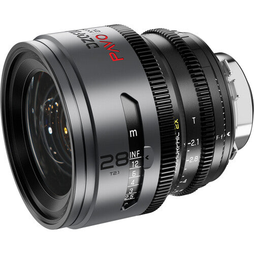 DZOFilm Pavo 2x anamorphic 6-lens set 28/32/40/55/75/100mm T2.1 - Neutral Coating - PL&EF monture (metric)