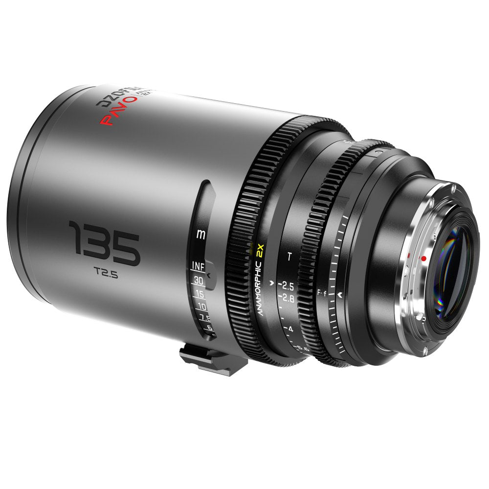 DZOFilm Pavo 2x anamorphique Prime 135mm T2.5 - Revêtement neutre - Monture PL&EF (mètre)