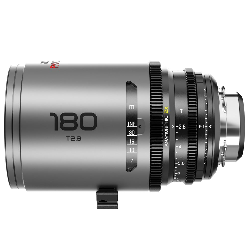 DZOFilm Pavo Prime anamorphique 2x 180mm T2.8 - Revêtement neutre - Monture PL & EF (mètre)