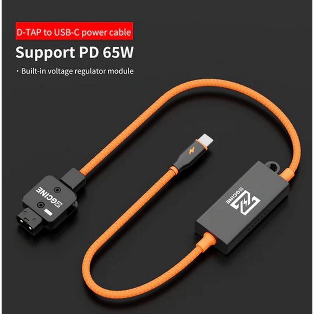 Câble d'alimentation bidirectionnel ZGCINE D-Tap vers USB-C PD