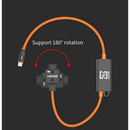 Câble d'alimentation bidirectionnel ZGCINE D-Tap vers USB-C PD