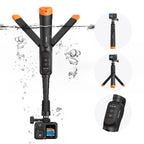 Telesin Underwater Selfie Stick Trépied avec Remote pour GoPro