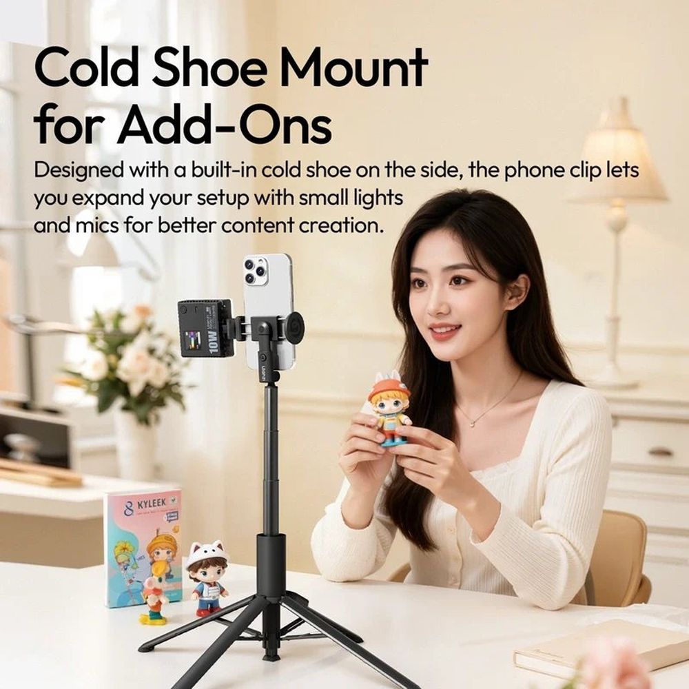 Ulanzi MT86 Quadpod Auto-Open Tripod 150cm with Clamp - White