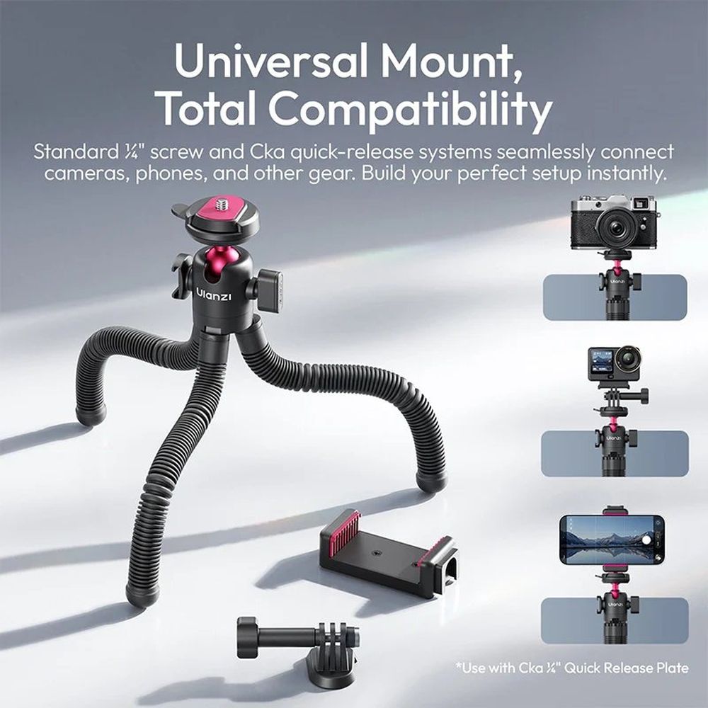 Ulanzi MT91 Octopus Flexible Tripod with Cka Quick Release