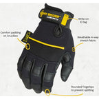 Gants Dirty Rigger en Cuir Poignée 3.0 à doigts complets, taille L