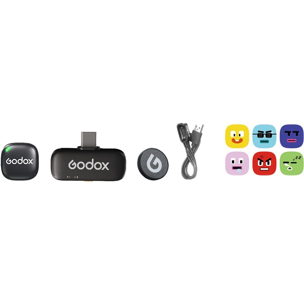 Système de Microphone sans Fil Godox C01 Kit 1 2,4 GHz