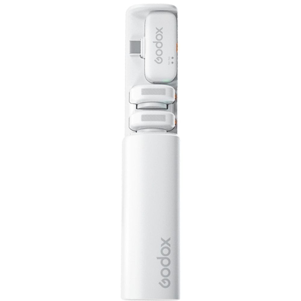 Godox C01 Kit 2 Système de Microphone sans Fil 2,4 GHz Blanc