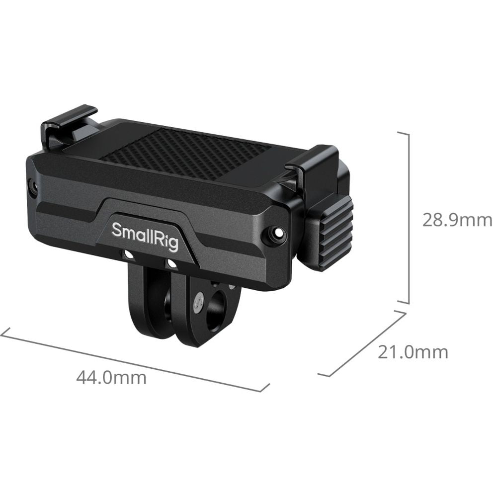 Support adaptateur pliable à dégagement rapide bidirectionnel SmallRig 5890 avec fixation à 2 broches et trou fileté 1/4"-20