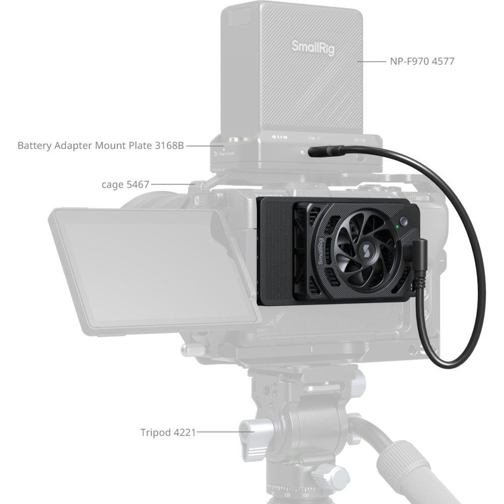 Ventilateur de refroidissement SmallRig 5874 pour Nikon ZR