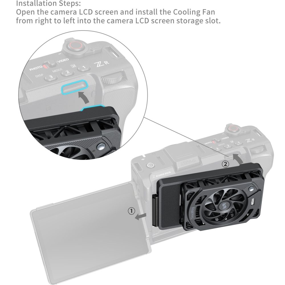 Ventilateur de refroidissement SmallRig 5874 pour Nikon ZR